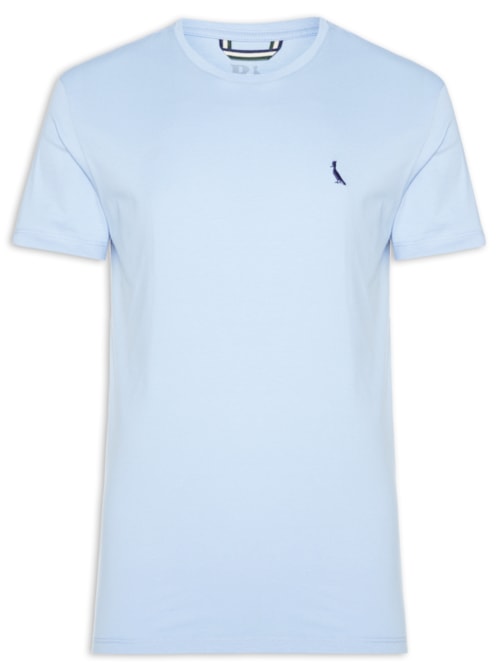 Camiseta Masculina Manga Curta Gola Careca - Azul