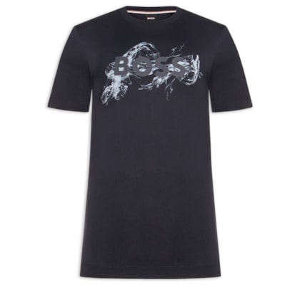 Camiseta Masculina Manga Curta Gola Careca C-Thompson  - Azul