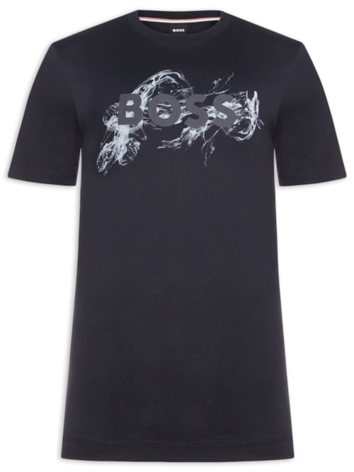 Camiseta Masculina Manga Curta Gola Careca C-Thompson - Azul