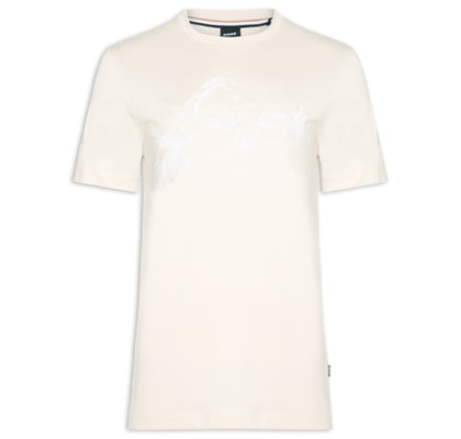 Camiseta Masculina Manga Curta Gola Careca C-Thompson  - Branco