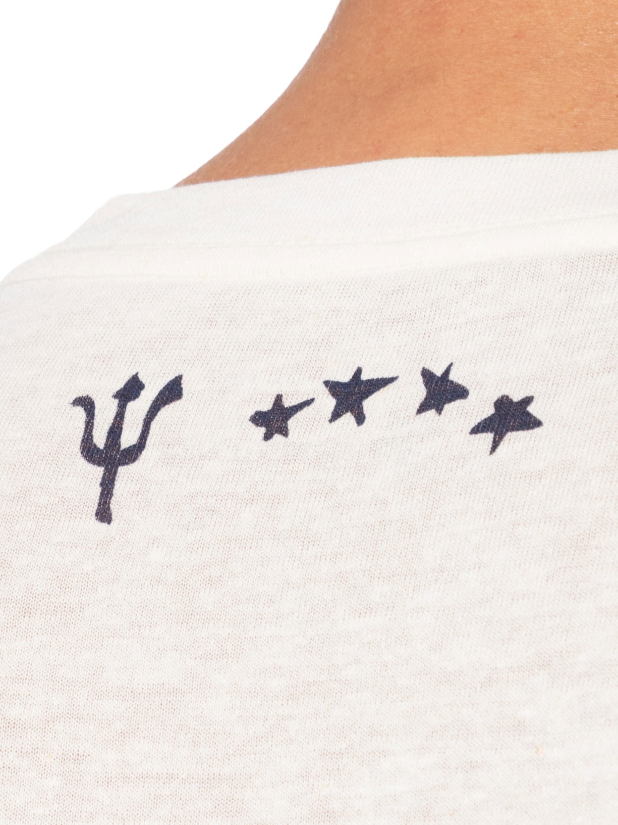 Camiseta Masculina Manga Curta Gola Careca Caiçara Sol   Branco Osklen