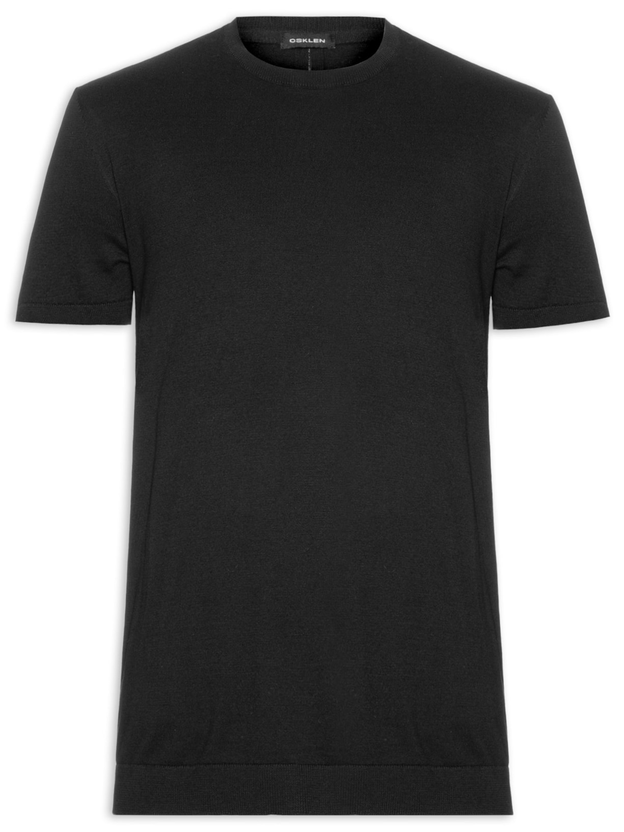 Camiseta Masculina Manga Curta Gola Careca Classic Cotton Preto Osklen