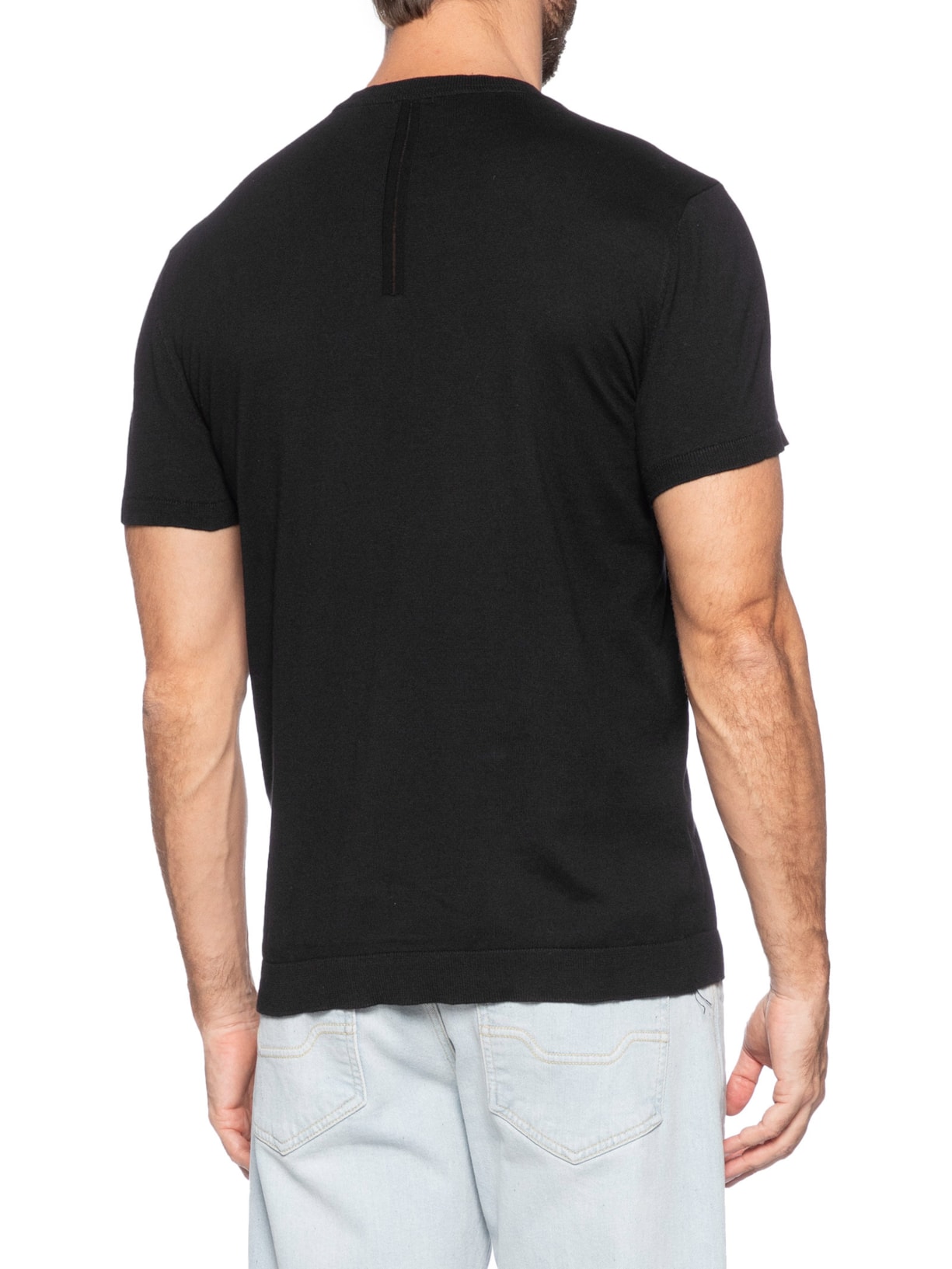 Camiseta Masculina Manga Curta Gola Careca Classic Cotton Preto Osklen