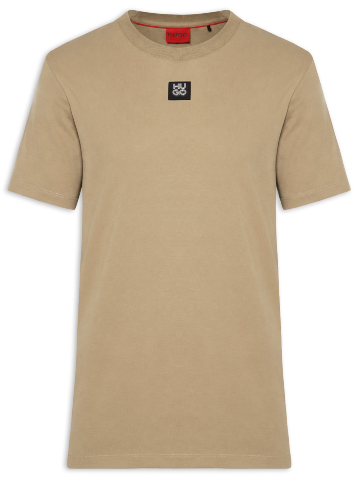 Camiseta Masculina Manga Curta Gola Careca Dalile Bege Hugo