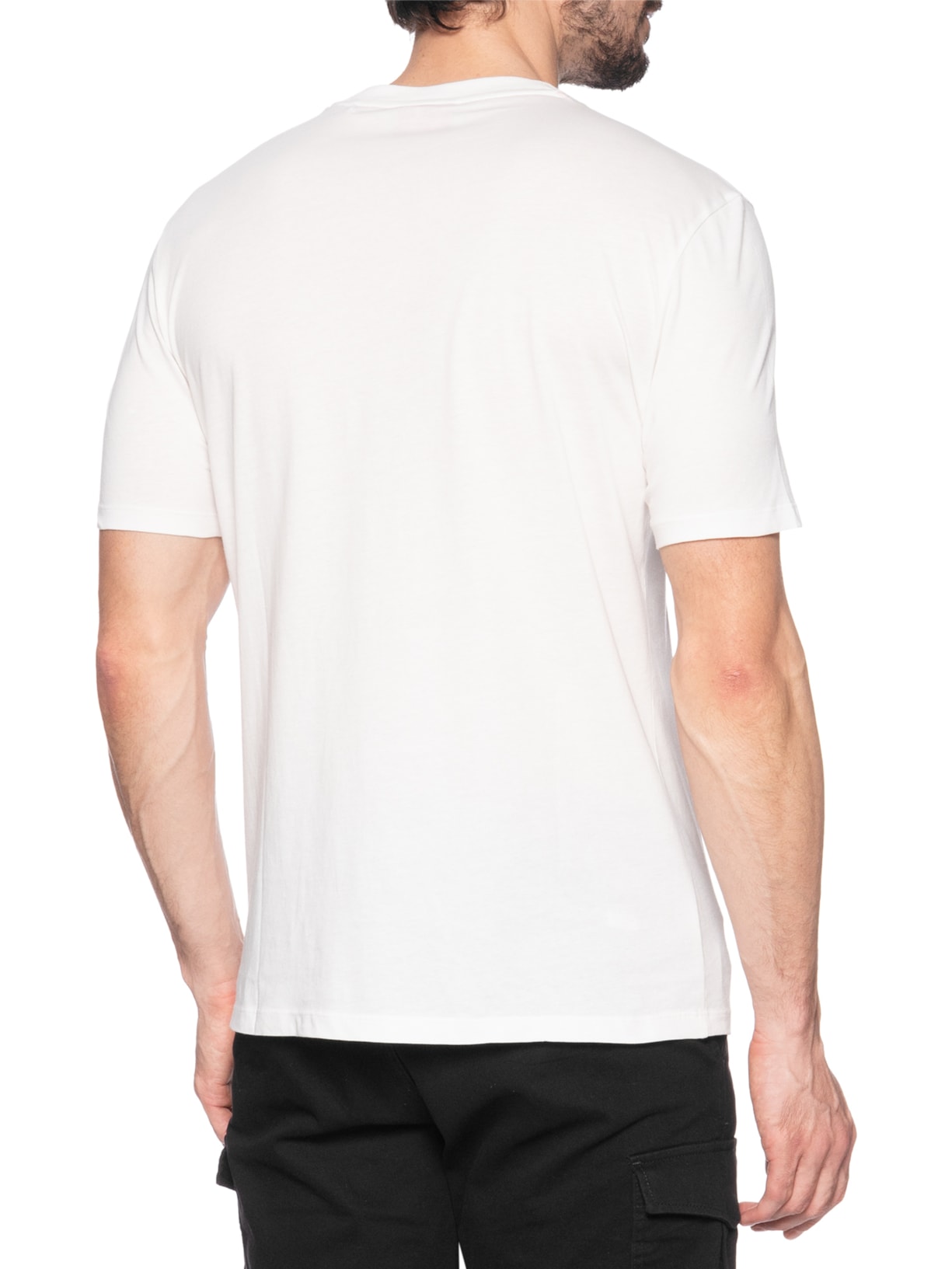 Camiseta Masculina Manga Curta Gola Careca Dero Off White Hugo