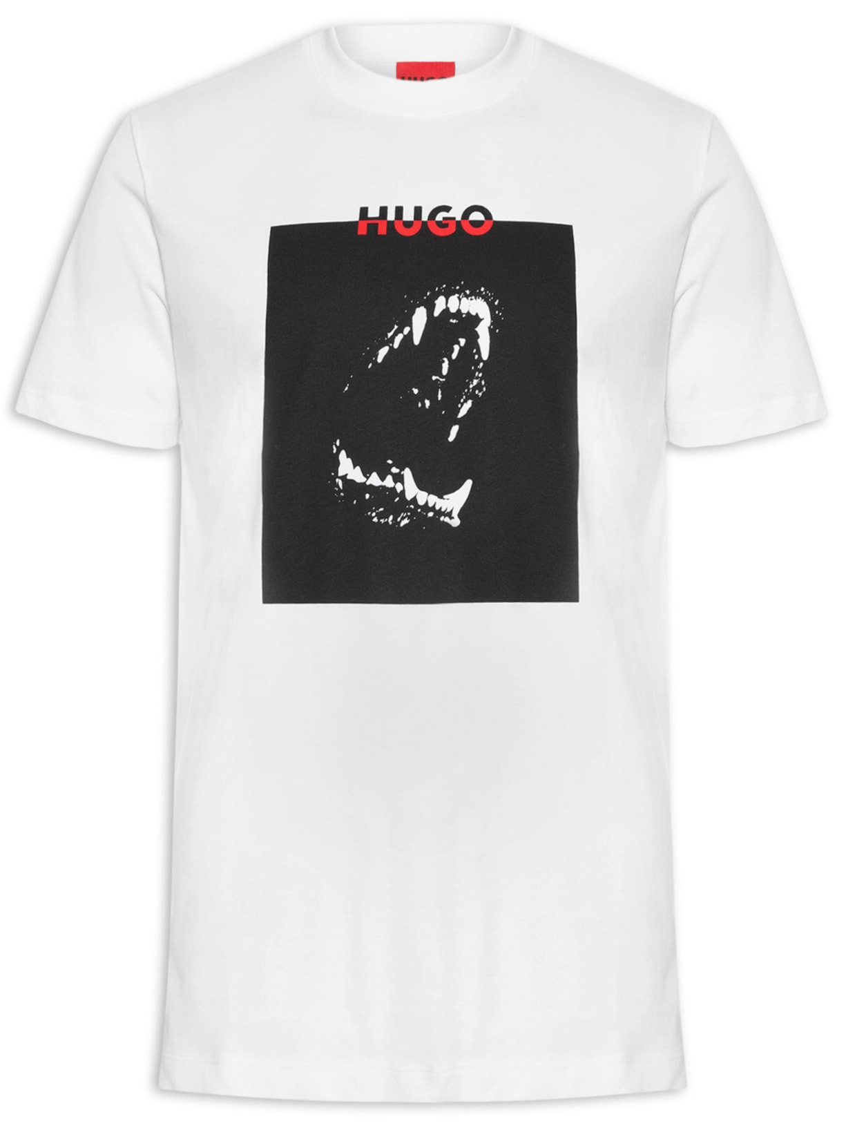 Camiseta Masculina Manga Curta Gola Careca Dobero - Branco
