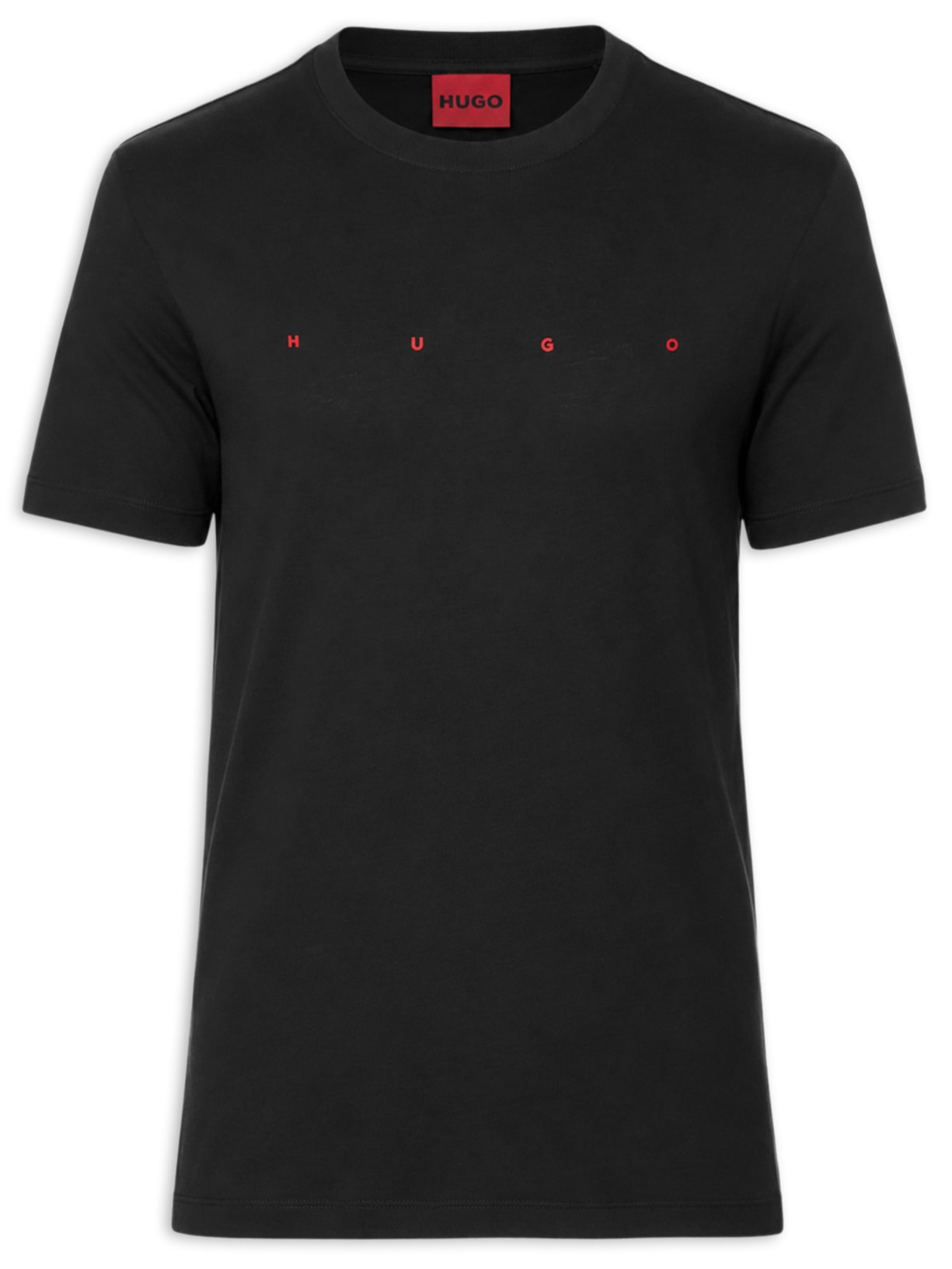 Camiseta Masculina Manga Curta Gola Careca Dorosi Preto Hugo