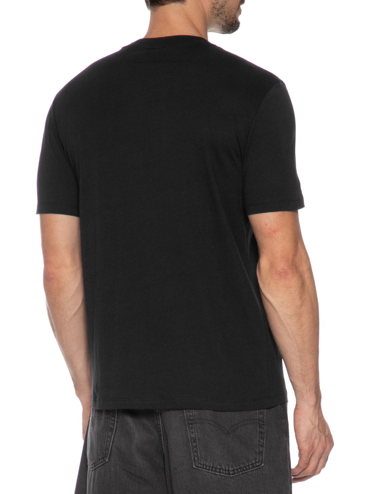 Camiseta Masculina Manga Curta Gola Careca Dorosi Preto Hugo