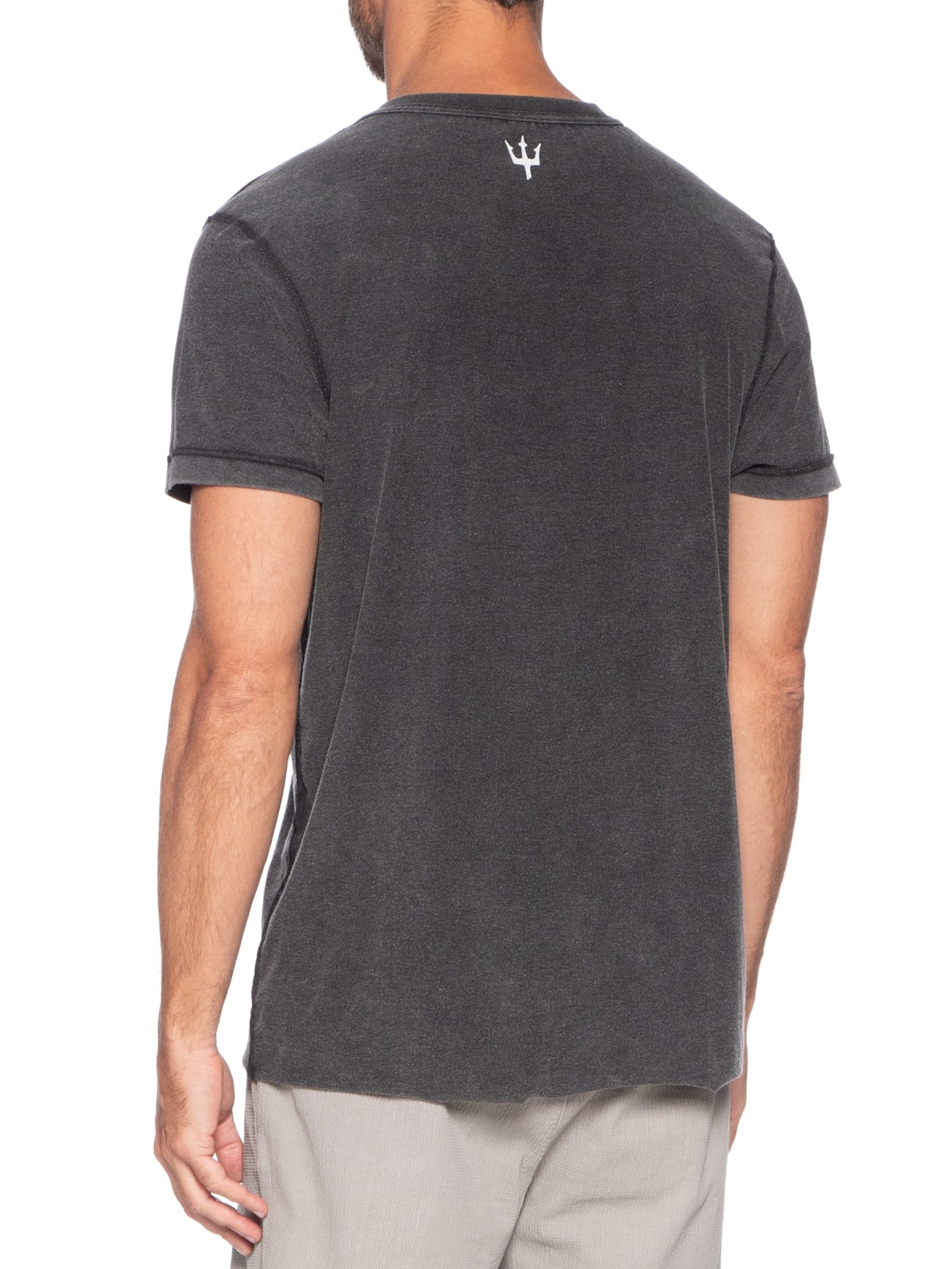Camiseta Masculina Manga Curta Gola Careca Double Arpx Handmade Preto Osklen