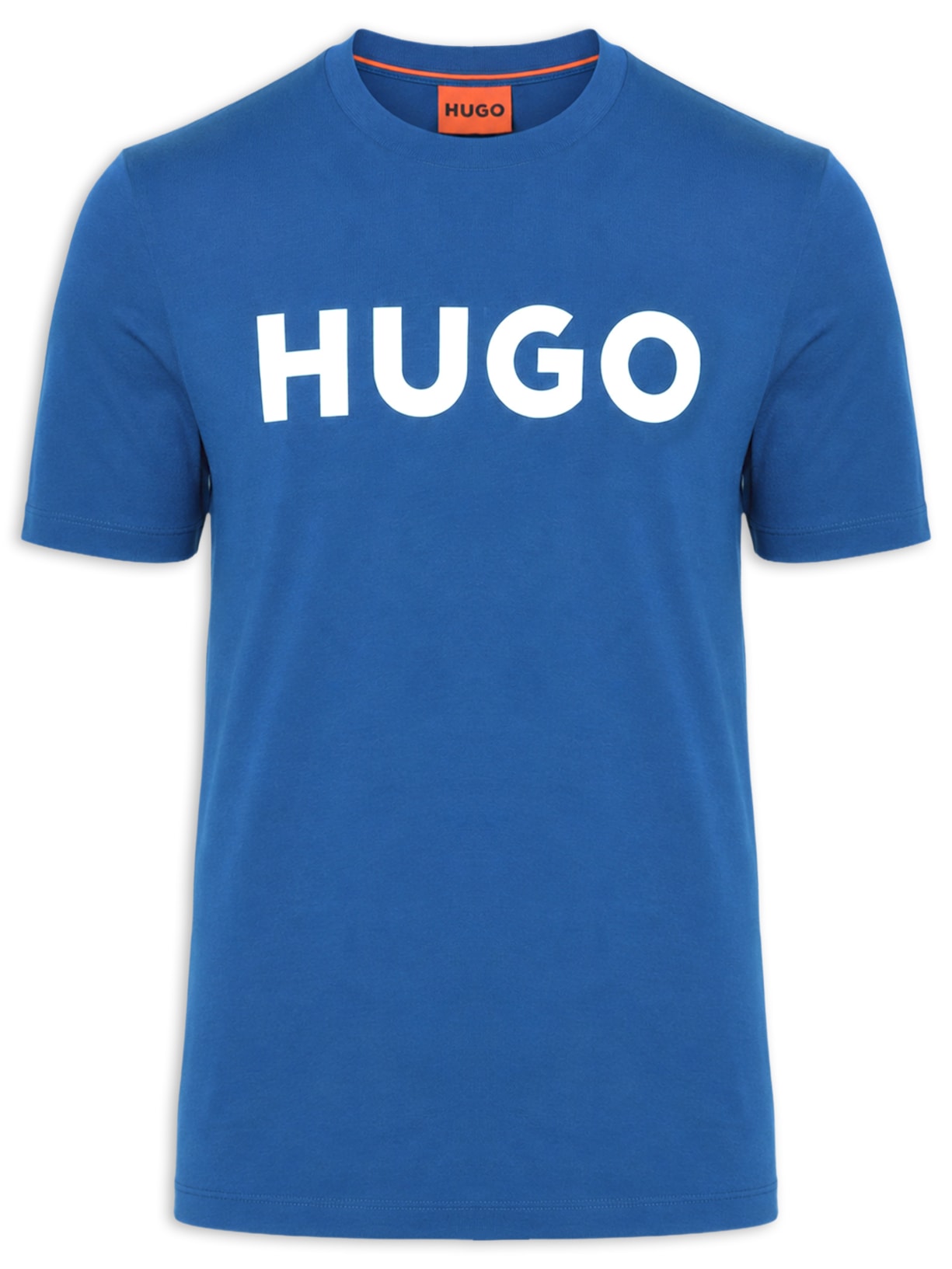 Camiseta Masculina Manga Curta Gola Careca Dulivio Azul Hugo