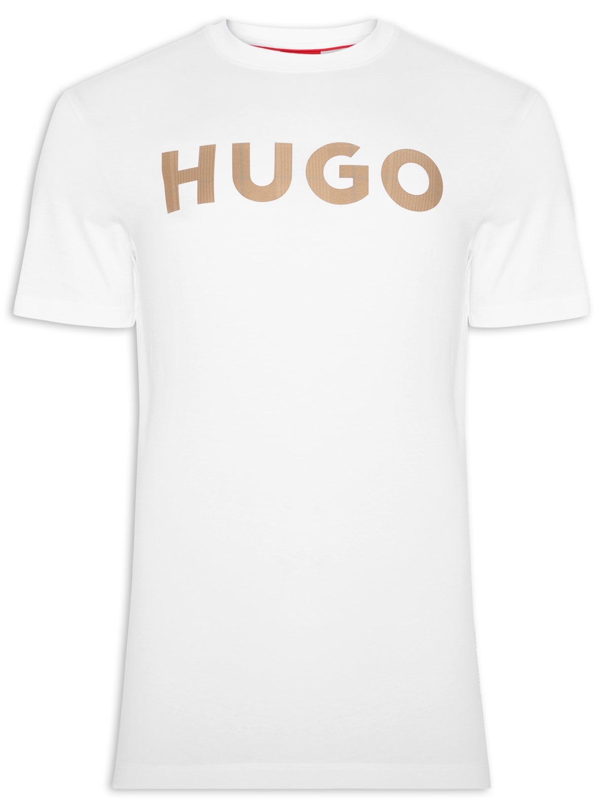 Camiseta Masculina Manga Curta Gola Careca Dulivio Branco Hugo