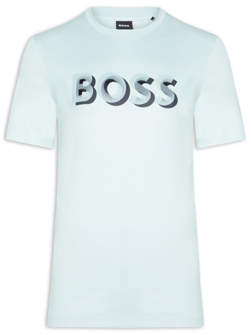 Camiseta Masculina Manga Curta Gola Careca H-Thompson - Azul