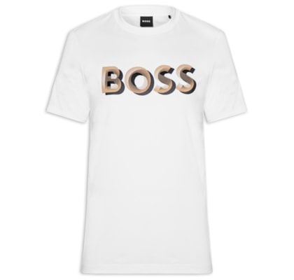 Camiseta Masculina Manga Curta Gola Careca H-Thompson - Branco