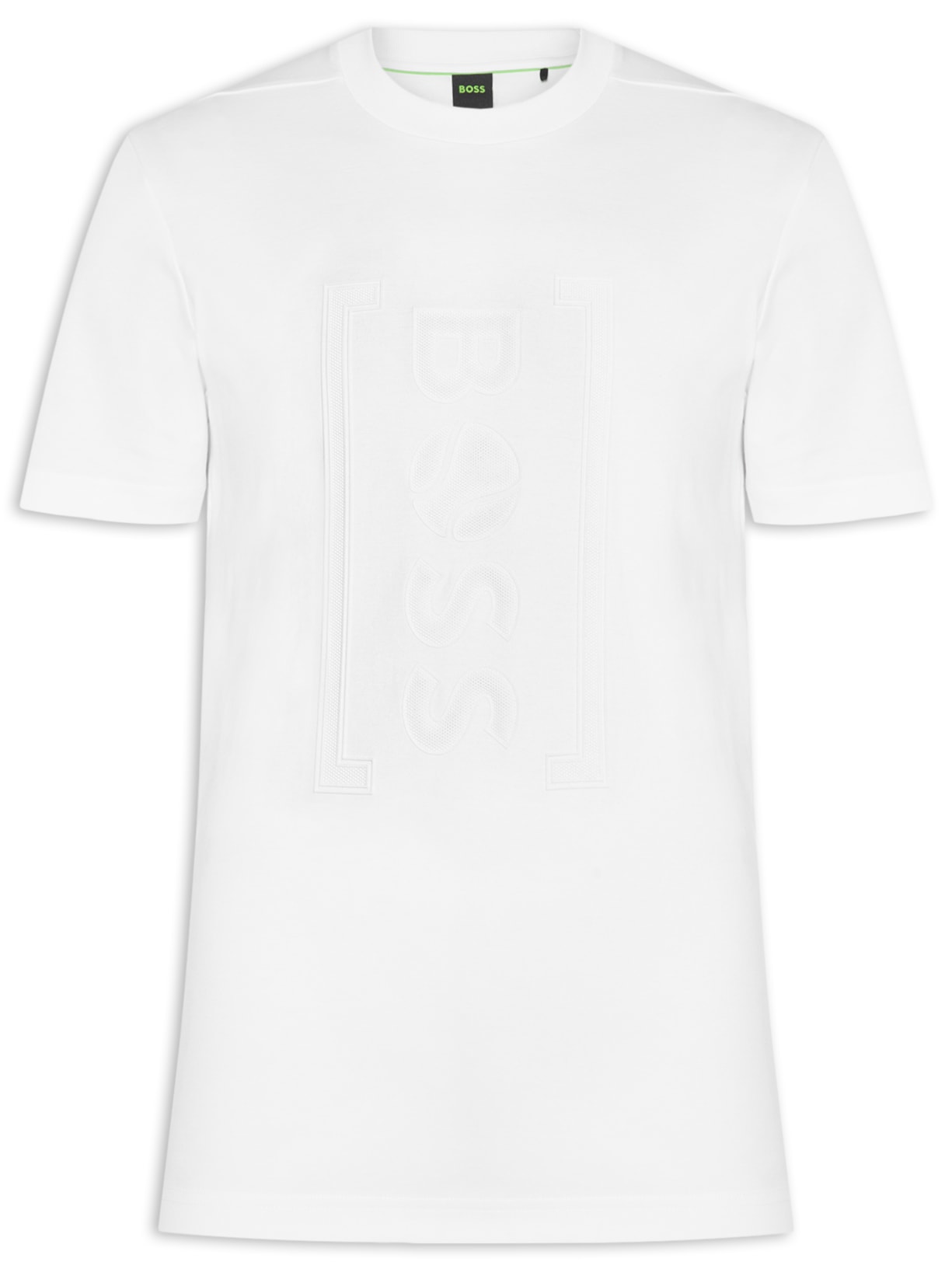 Camiseta Masculina Manga Curta Gola Careca Iconic Branco Boss
