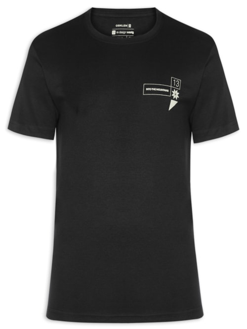 Camiseta Masculina Manga Curta Gola Careca Itm Collection - Preto