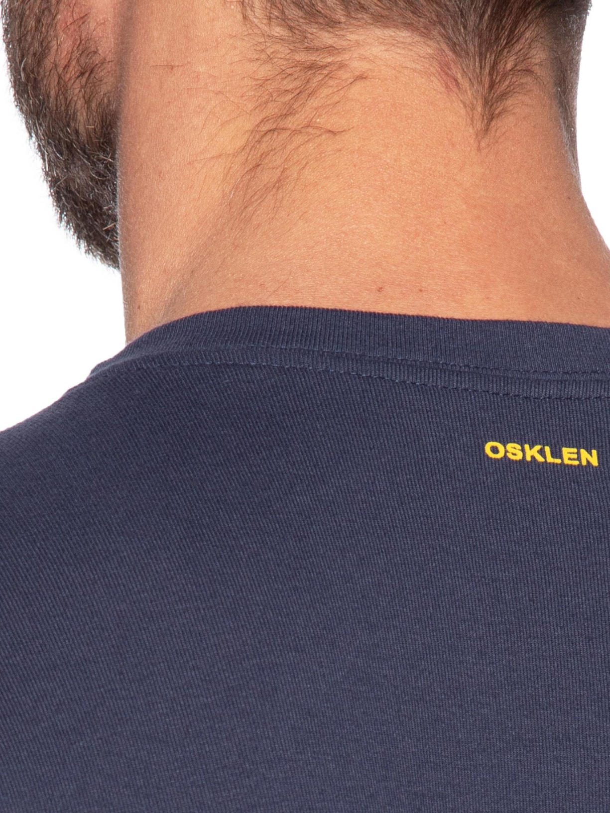 Camiseta Masculina Manga Curta Gola Careca Kite Over Azul Osklen