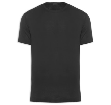 Camiseta Masculina Manga Curta Gola Careca Knit Night - Preto