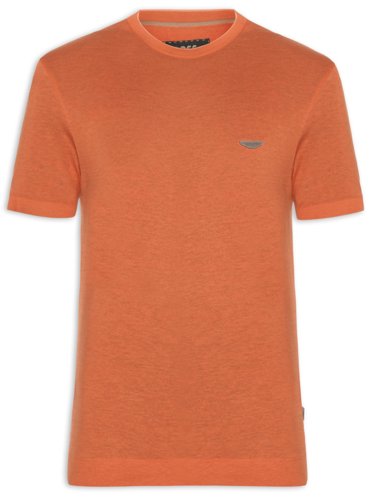 Camiseta Masculina Manga Curta Gola Careca L-Tyler Collab Aston Martin Laranja Boss