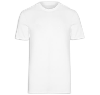 Camiseta Masculina Manga Curta Gola Careca M/M Logo - Branco