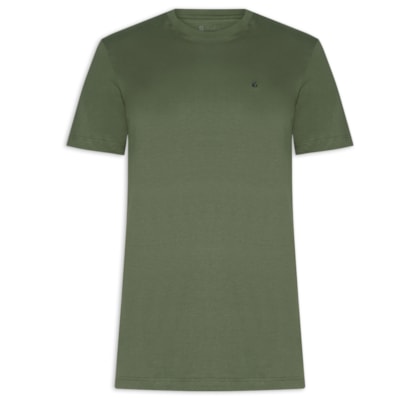 Camiseta Masculina Manga Curta Gola Careca M/M Logo - Verde