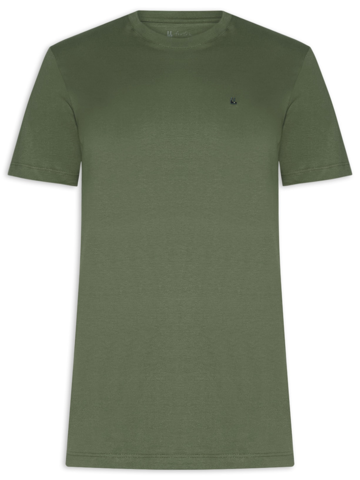 Camiseta Masculina Manga Curta Gola Careca M/M Logo - Verde