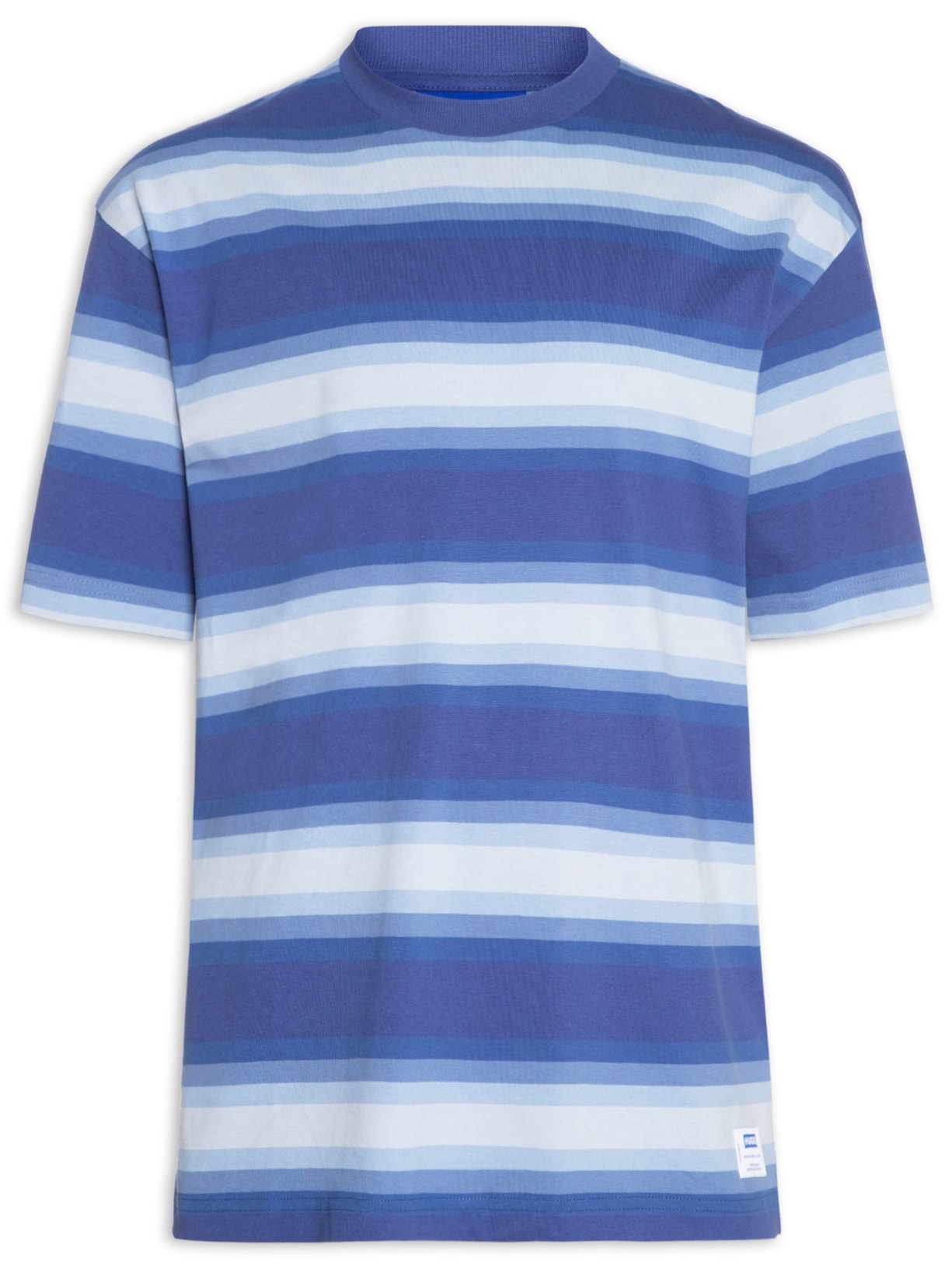 Camiseta Masculina Manga Curta Gola Careca Nisote - Azul