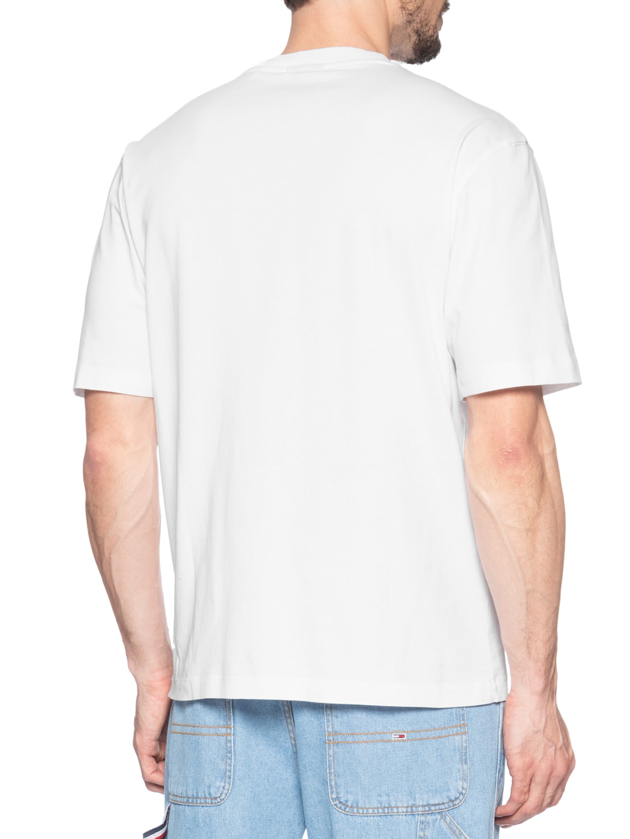 Camiseta Masculina Manga Curta Gola Careca Nogoste Branco Hugo