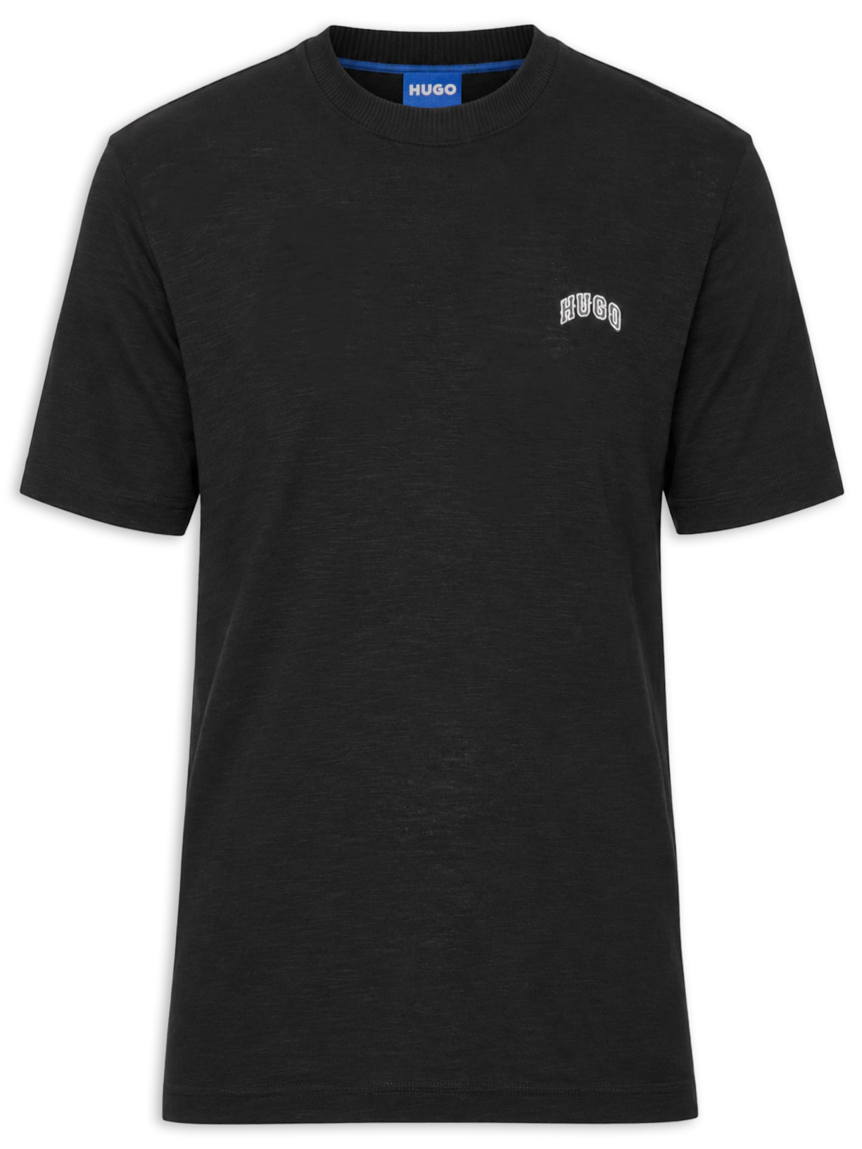 Camiseta Masculina Manga Curta Gola Careca Nowboi Preto Hugo