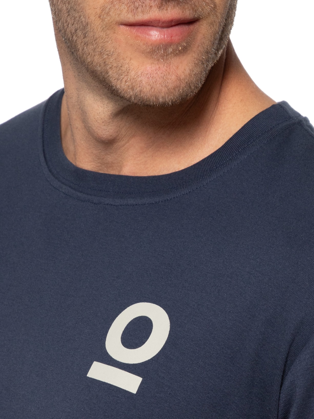 Camiseta Masculina Manga Curta Gola Careca Oceans Over  Azul Osklen