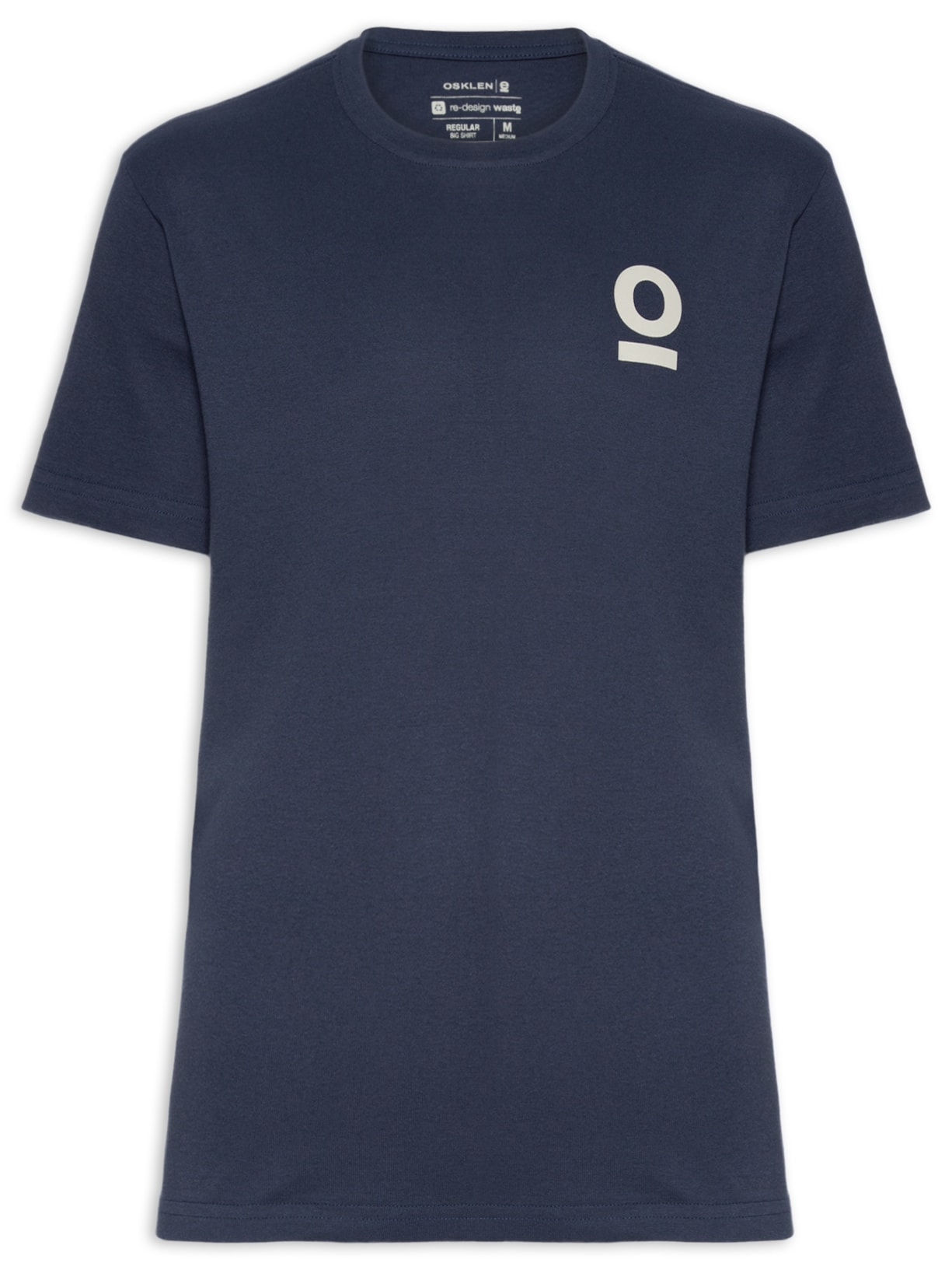 Camiseta Masculina Manga Curta Gola Careca Oceans Over - Azul