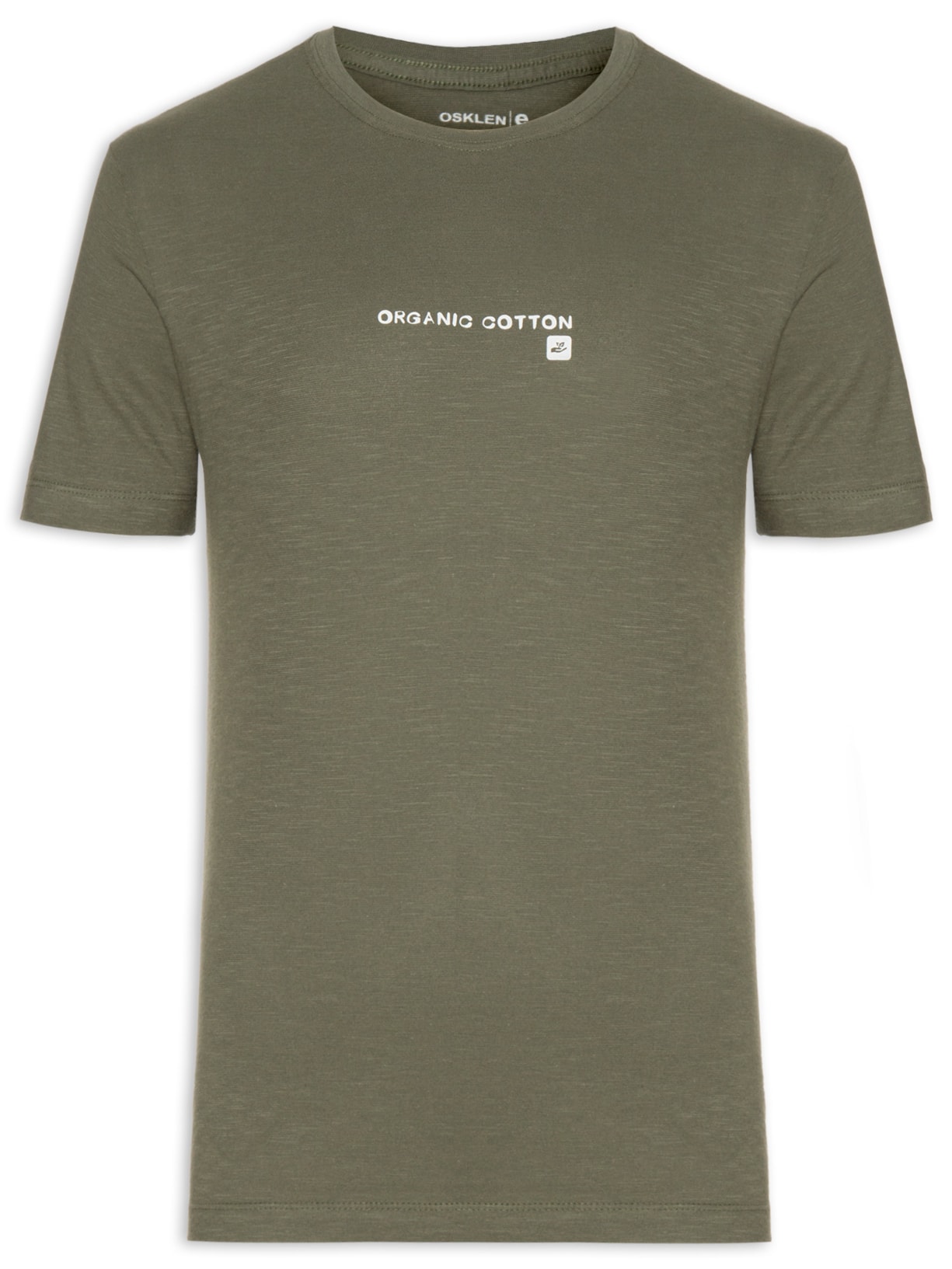 Camiseta Masculina Manga Curta Gola Careca Org Cotton - Verde