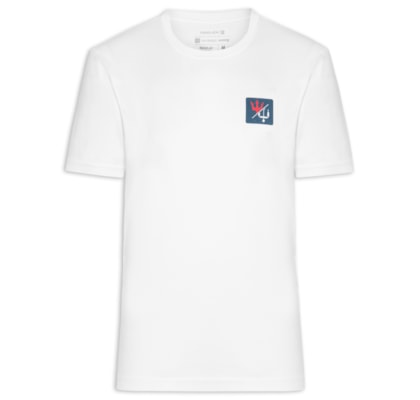 Camiseta Masculina Manga Curta Gola Careca Over Kite Box - Branco
