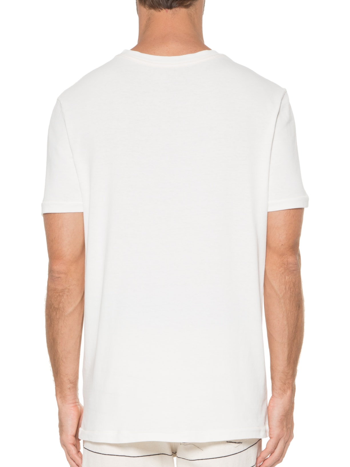 Camiseta Masculina Manga Curta Gola Careca Pocket Made In Brazil Off White Osklen