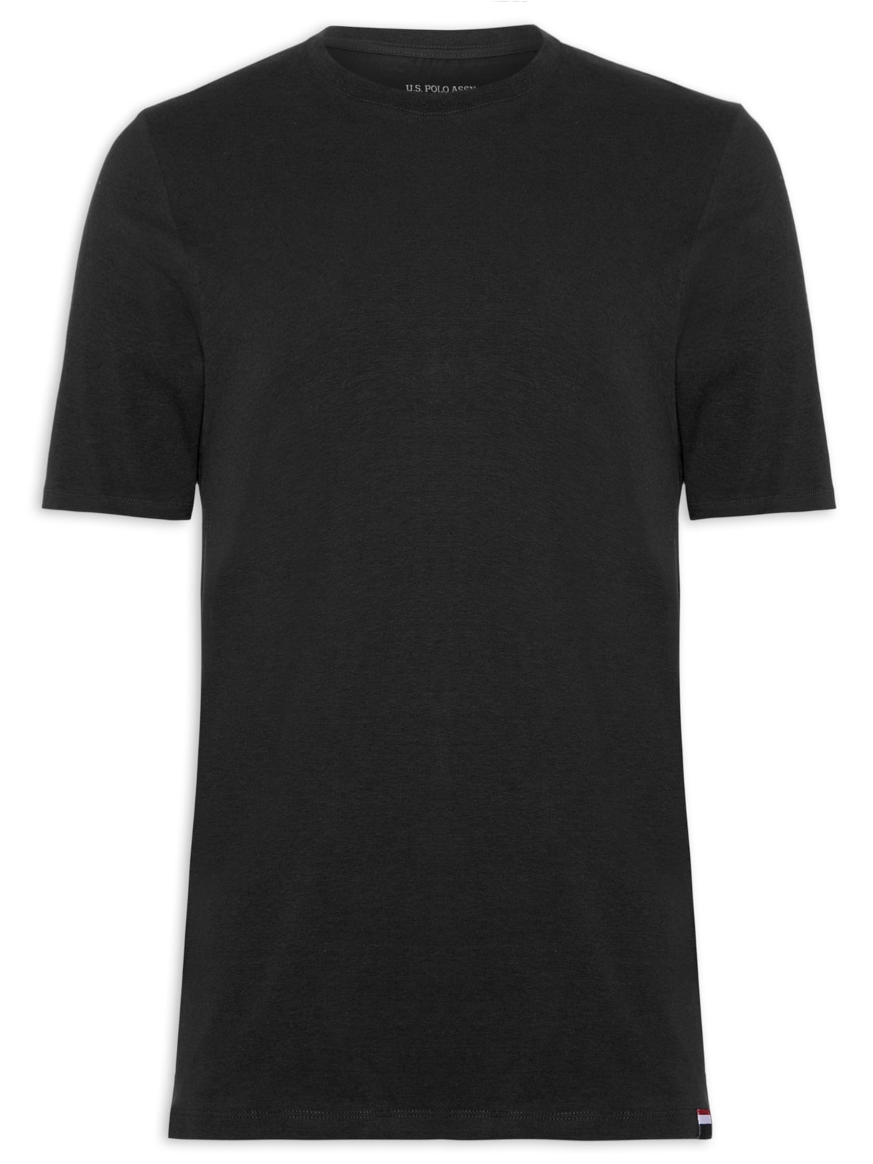 Camiseta Masculina Manga Curta Gola Careca - Preto