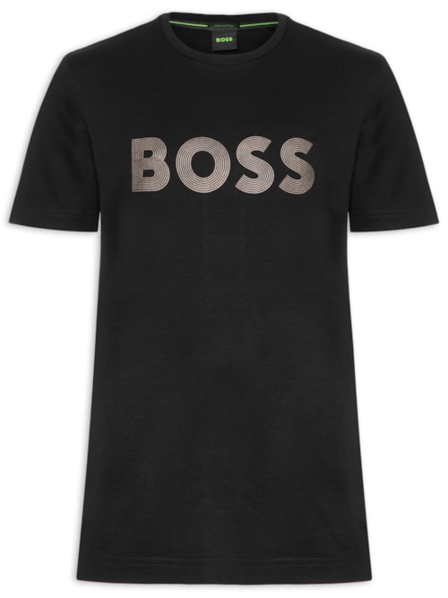 Camiseta Masculina Manga Curta Gola Careca - Preto