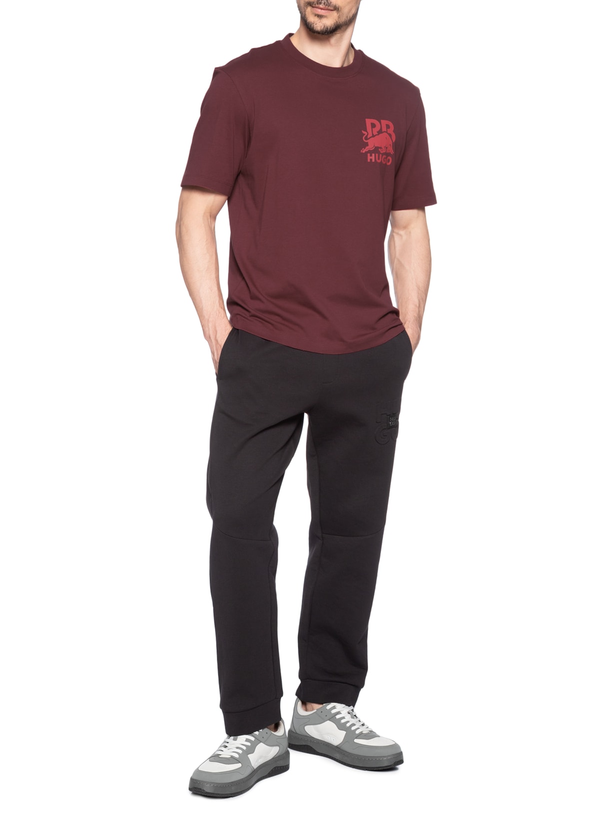 Camiseta Masculina Manga Curta Gola Careca Redbull Dartox  Vermelho Hugo