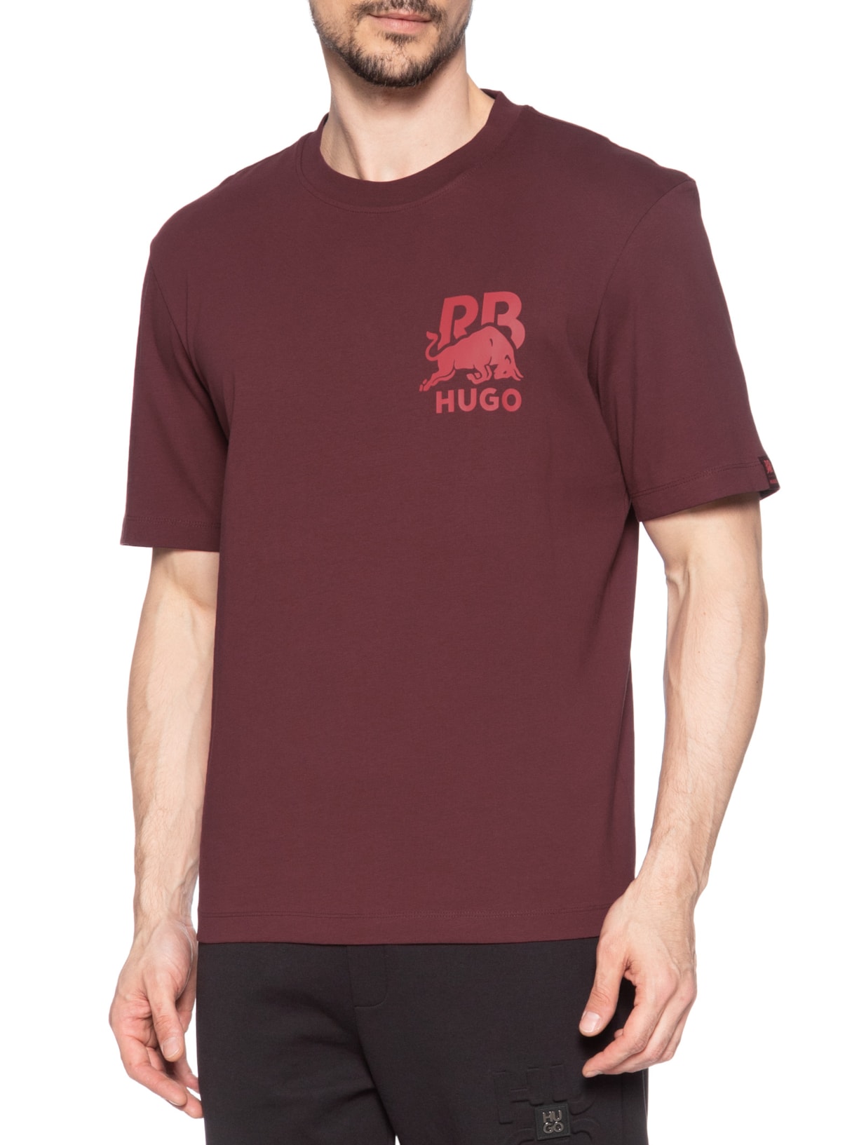 Camiseta Masculina Manga Curta Gola Careca Redbull Dartox  Vermelho Hugo