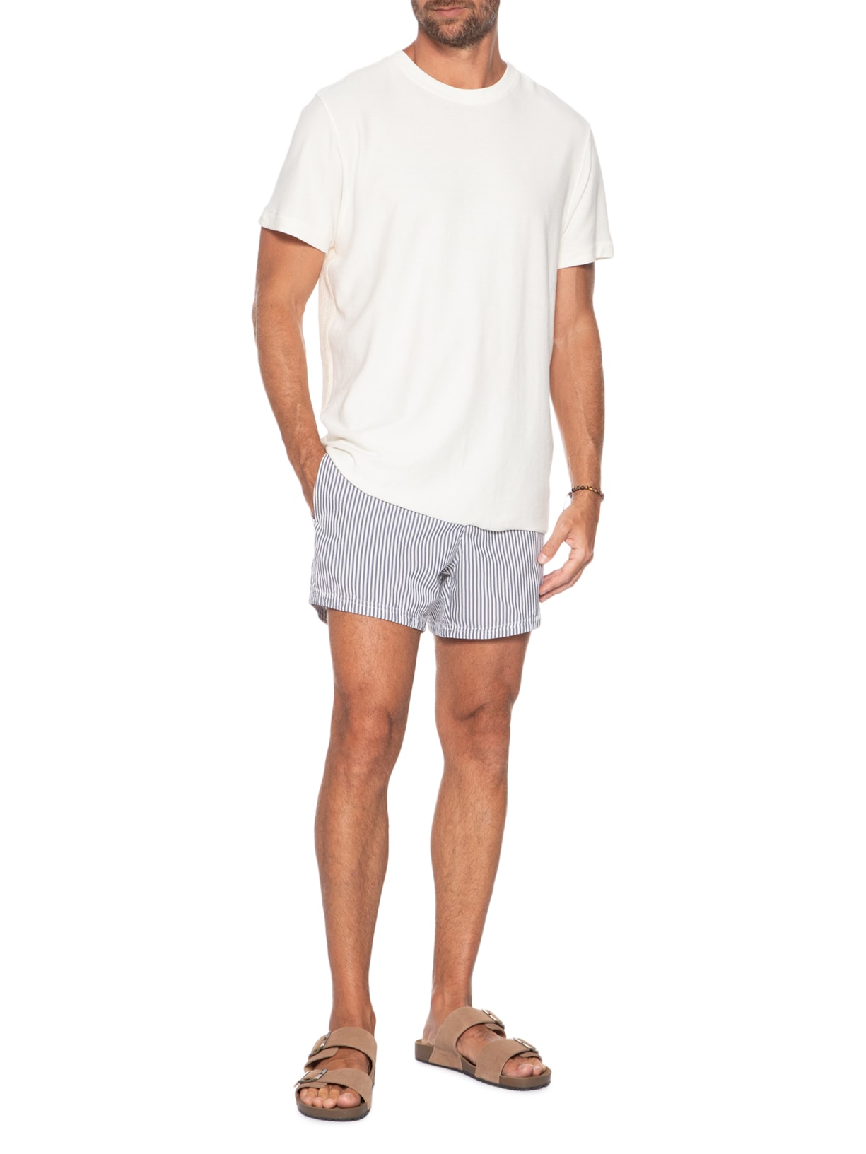 Camiseta Masculina Manga Curta Gola Careca Rustic Veleiro Back Off White Osklen