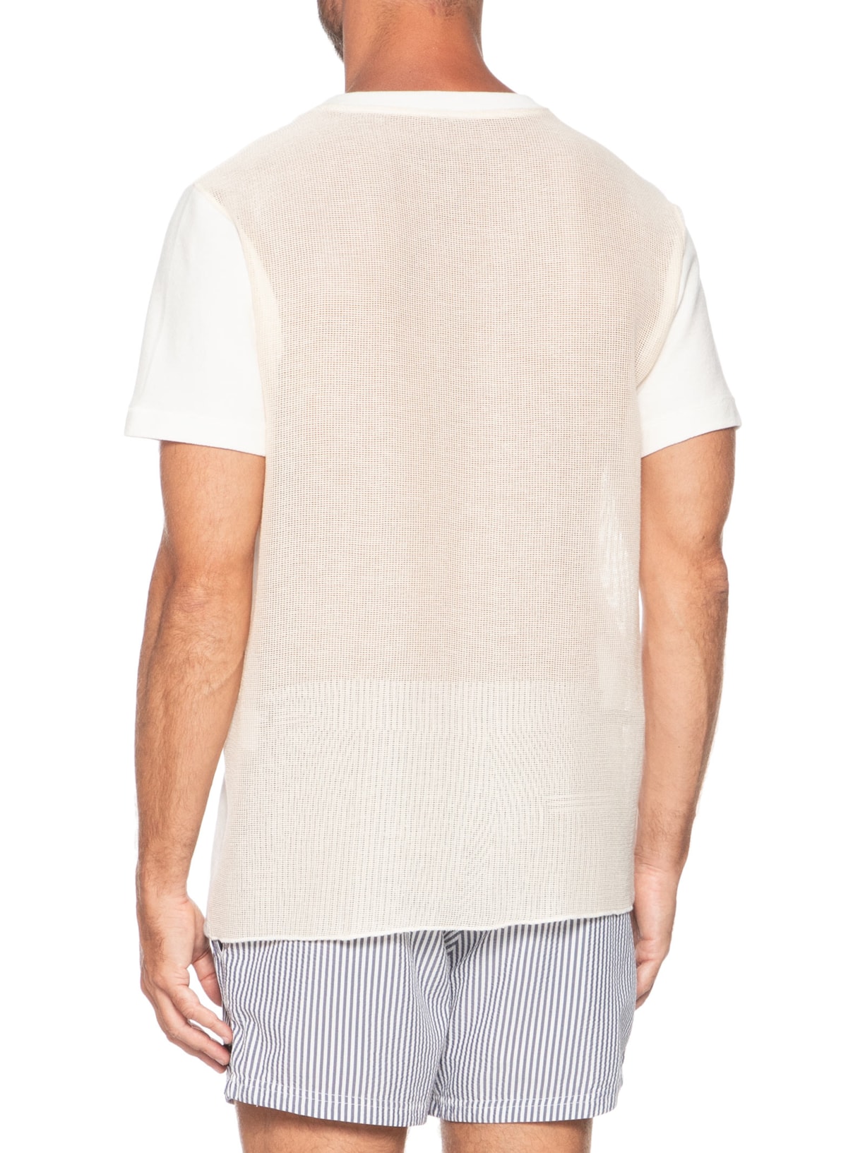 Camiseta Masculina Manga Curta Gola Careca Rustic Veleiro Back Off White Osklen