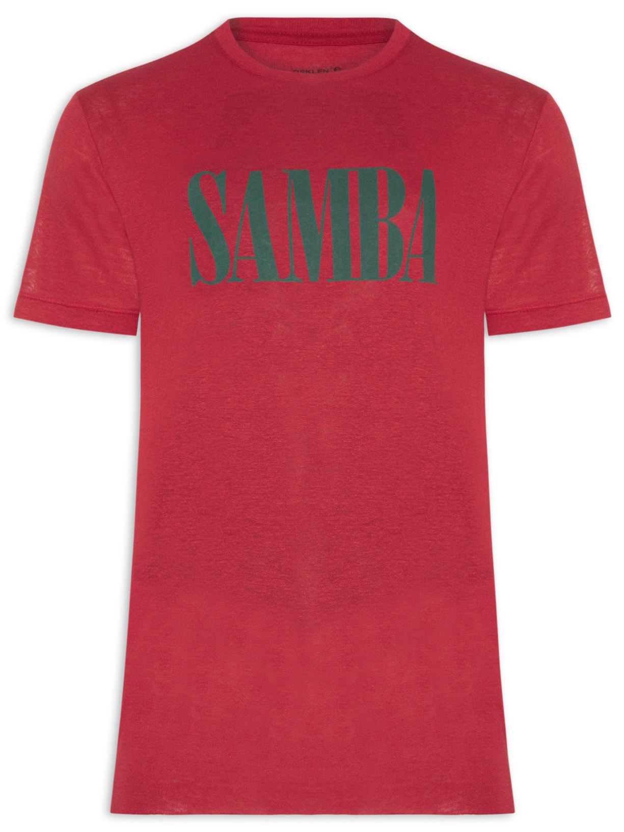 Camiseta Masculina Manga Curta Gola Careca Samba Light Linen Vermelho Osklen