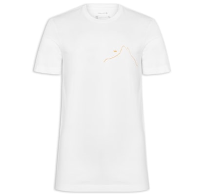 Camiseta Masculina Manga Curta Gola Careca Slim Stone Srfng Scribble - Branco