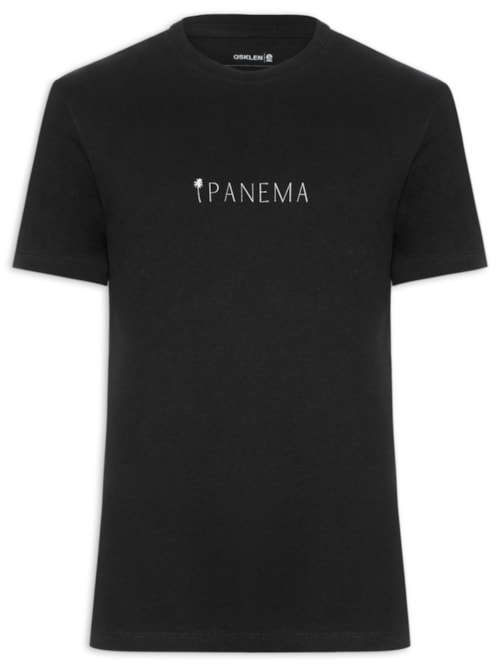 Camiseta Masculina Manga Curta Gola Careca Slim Vintage Imperial Black - Preto