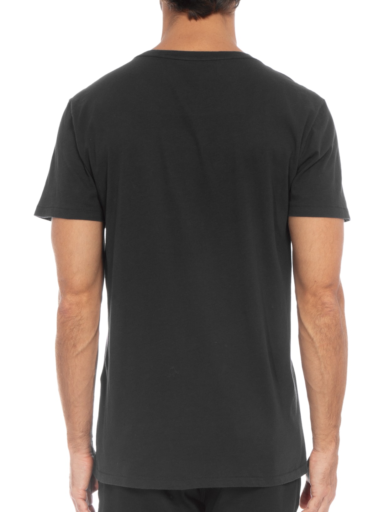 Camiseta Masculina Manga Curta Gola Careca Soft Used Brasao Color Preto Osklen