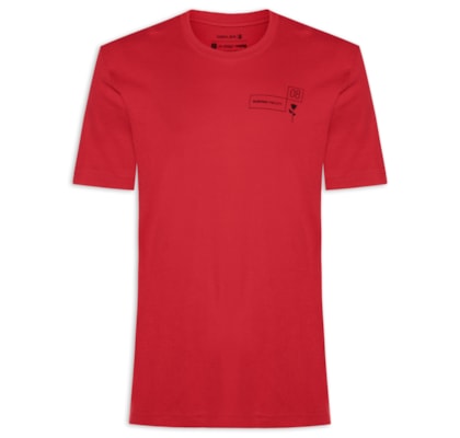 Camiseta Masculina Manga Curta Gola Careca STC Collection - Vermelho