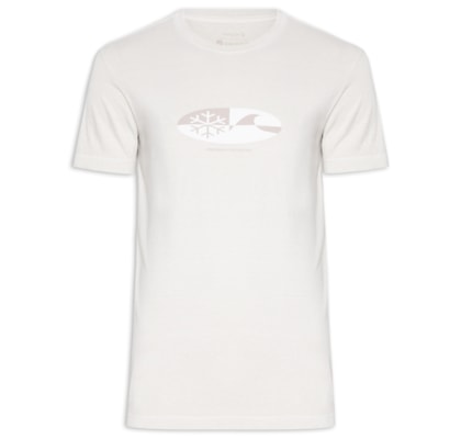 Camiseta Masculina Manga Curta Gola Careca Stone Cristal Onda Snow - Cinza