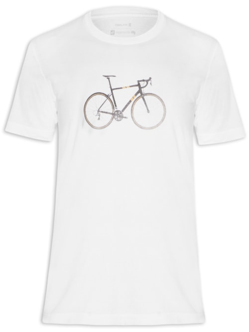 Camiseta Masculina Manga Curta Gola Careca Stone Cycling 02 - Branco