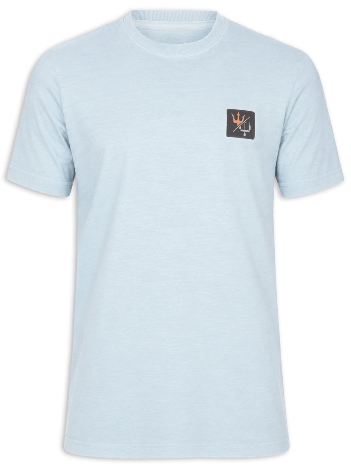 Camiseta Masculina Manga Curta Gola Careca Stone Kiteicon Azul Osklen