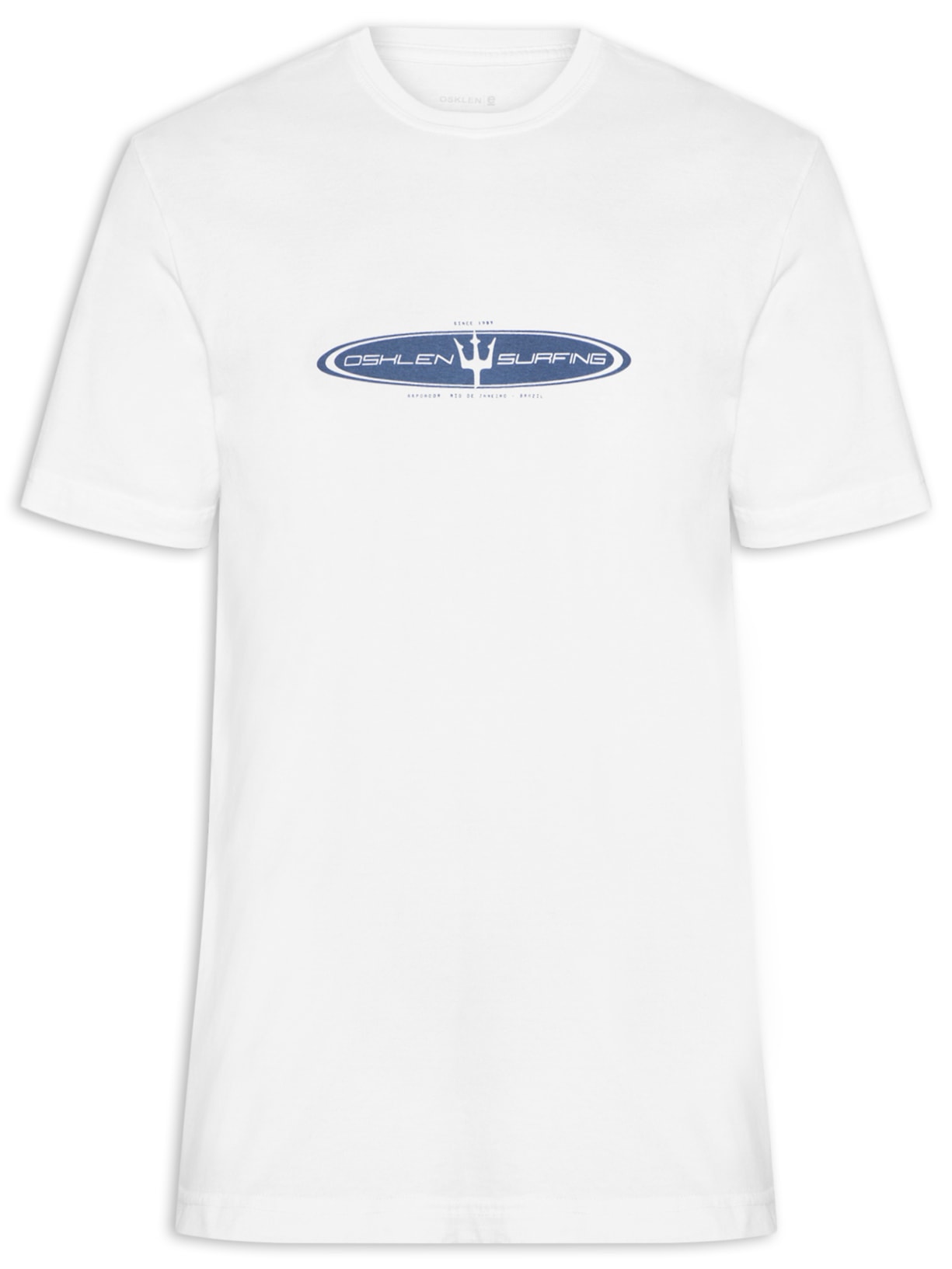 Camiseta Masculina Manga Curta Gola Careca Stone Realm - Branco