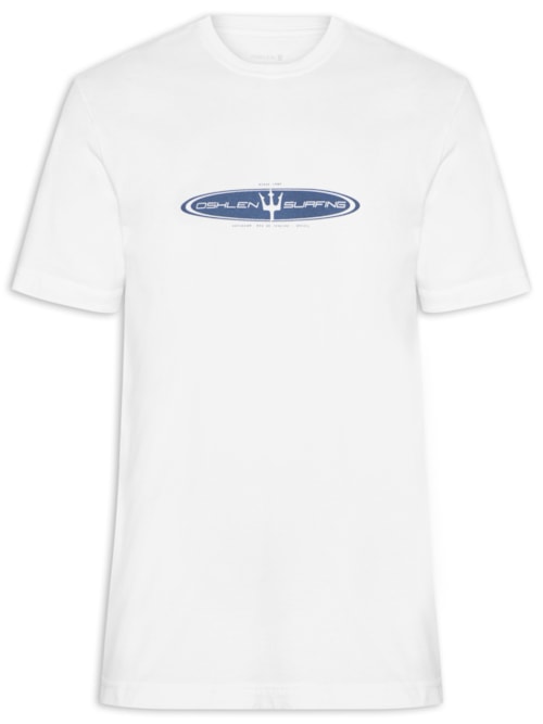 Camiseta Masculina Manga Curta Gola Careca Stone Realm - Branco