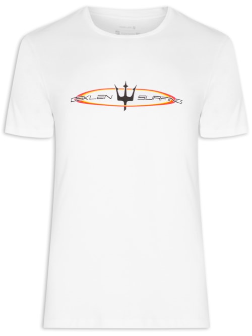 Camiseta Masculina Manga Curta Gola Careca Stone Retro Future - Branco